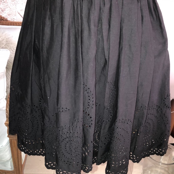 All Saints co ltd Soitakfields embroidered black dress size 6 - Picture 3 of 8